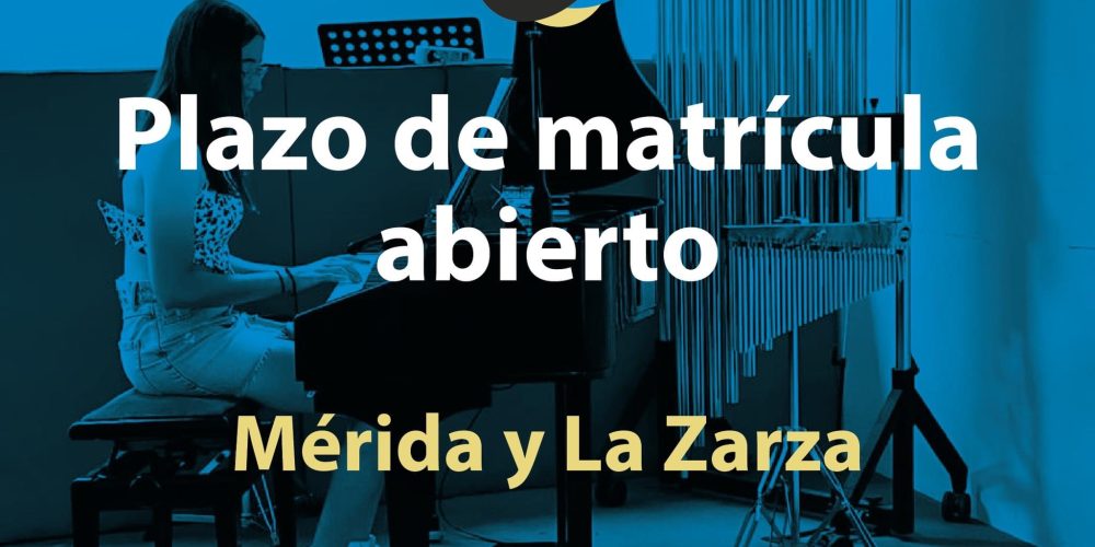 Plazo de matrícula abierto Escuela de Música  Pilar Vizcaino