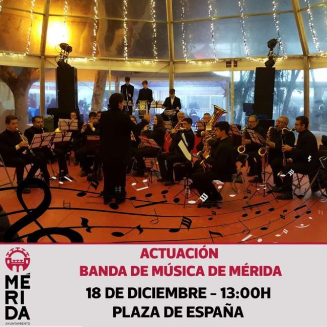 Actuación de la Banda de Música de Mérida