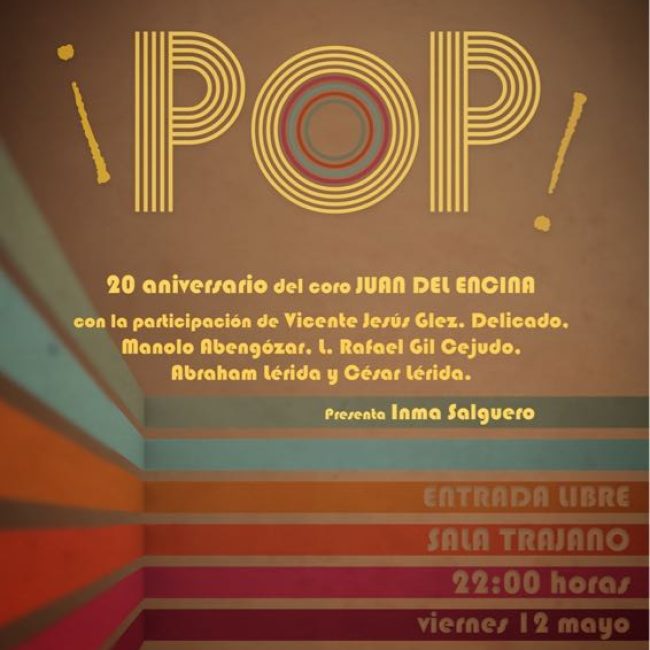 Concierto ¡Pop! – 20 Aniversario Coro Juan Del Encina
