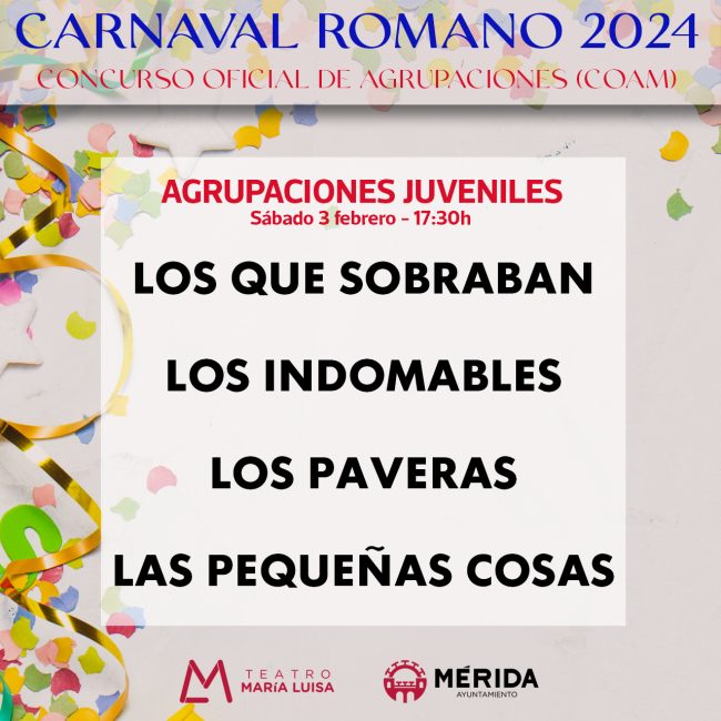 Concurso de Agrupaciones Juveniles Carnaval Romano 2024