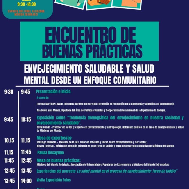 Encuentro de Buenas Prácticas: «Envejecimiento saludable y salud»