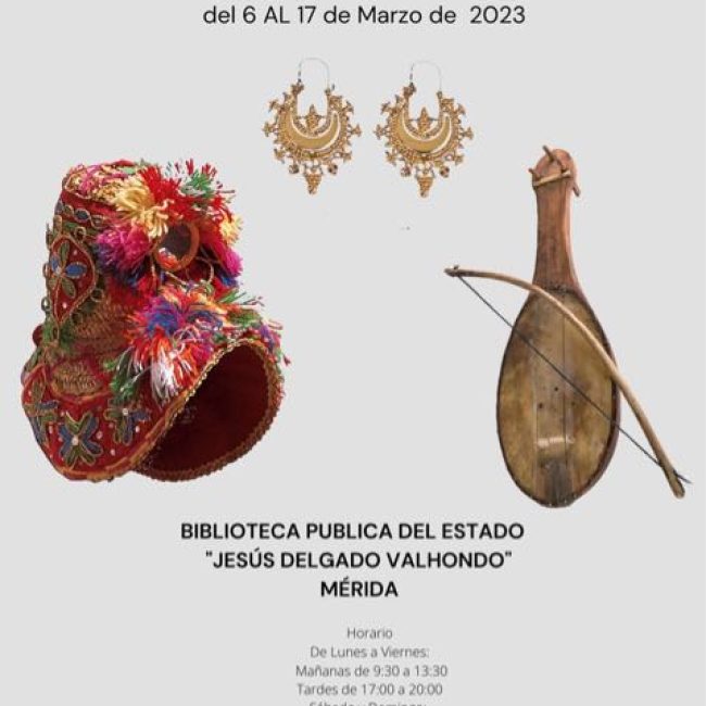 Exposición de indumentaria e instrumentos tradicionales