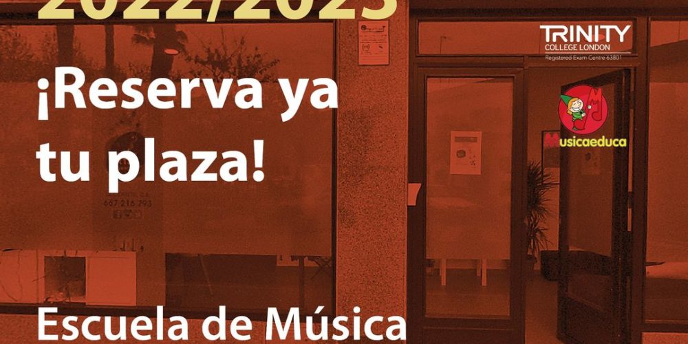 Abierto plazo de matrícula 22/23  Escuela de Música Pilar Vizcaino