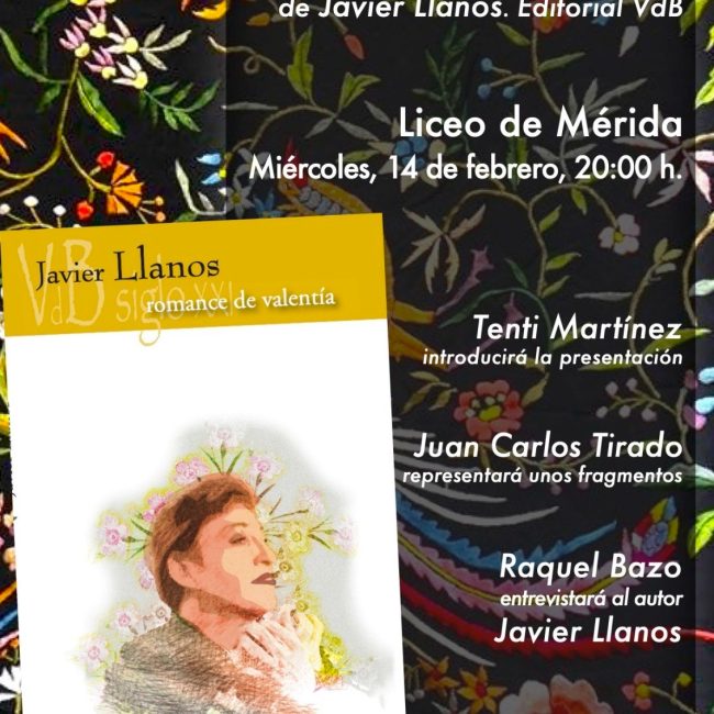 Presentación de libro ‘Romance de Valentía’ de Javier Llanos