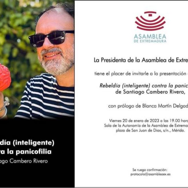 Presentación del libro «Rebeldía (inteligente) contra la panicofilia» de Santiago Cambero