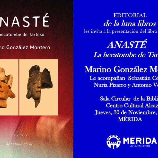 Presentación del libro de teatro «Anasté, la hecatombe de Tarteso» de Marino González Montero
