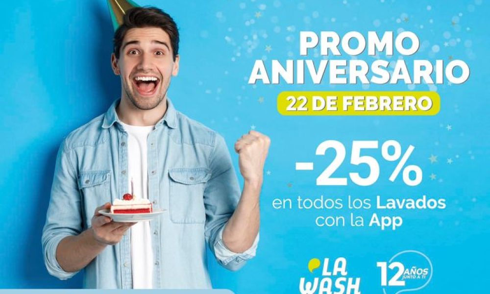 Promo aniversario La Wash Mérida