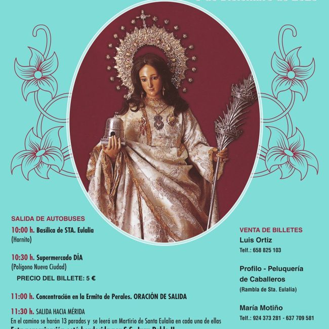 XXVII Peregrinación en Honor a Santa Eulalia de Mérida